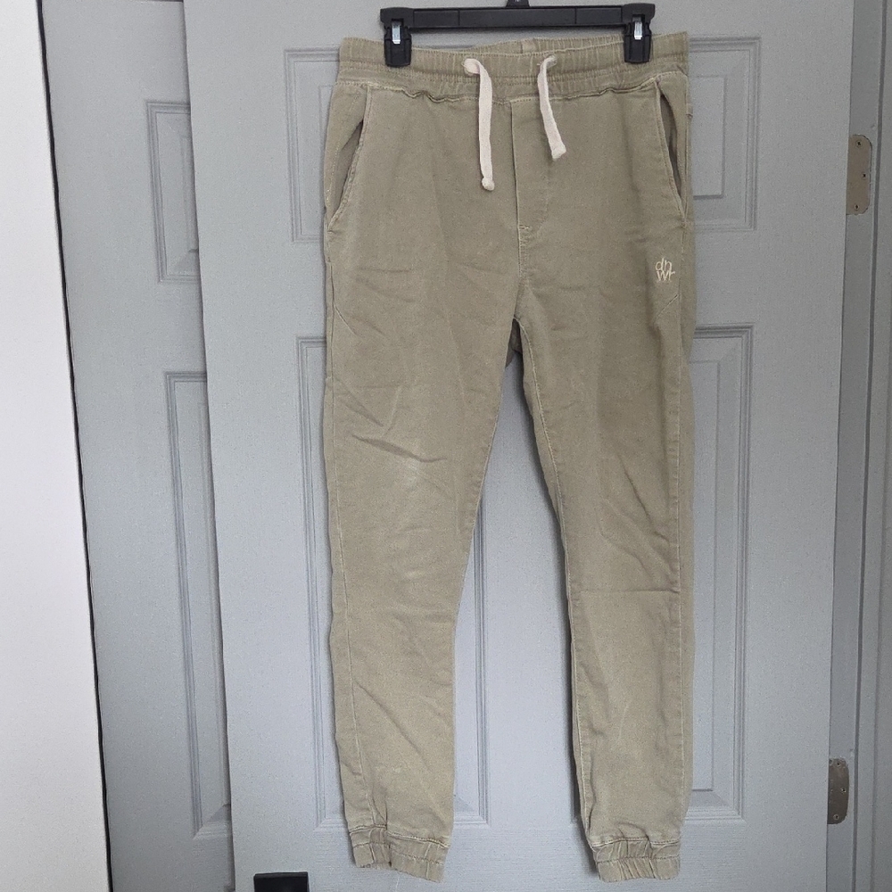 Zara Men's Beige Joggers with Drawstring